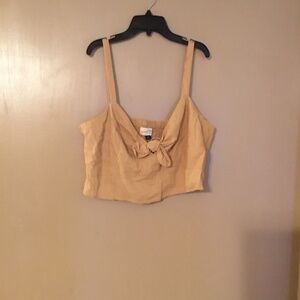 New universal thread linen blend crop top in size xxl